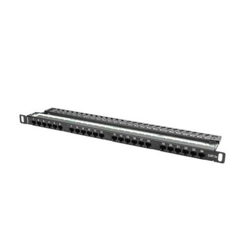 Lanberg PPU5-0024-B 19" 0,5U 24port Cat.5e UTP árnyékolatlan fekete patch panel