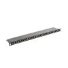 Lanberg PPS5-0024-B 19" 0,5U 24port Cat.5e FTP árnyékolt fekete patch panel