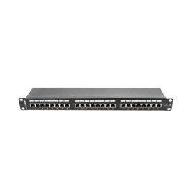  Lanberg PPS5-1024-B 19" 1U 24port Cat.5e FTP árnyékolt fekete patch panel