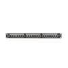 Lanberg PPS5-1024-B 19" 1U 24port Cat.5e FTP árnyékolt fekete patch panel