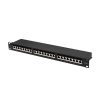 Lanberg PPSA-1024-B 19" 1U 24port Cat.6A FTP árnyékolt fekete patch panel