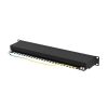 Lanberg PPSA-1024-B 19" 1U 24port Cat.6A FTP árnyékolt fekete patch panel