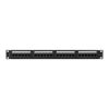 Lanberg PPUA-1024-B 19" 1U 24port Cat.6A UTP árnyékolatlan fekete patch panel