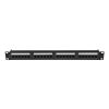 Lanberg PPUA-1024-B 19"/1U 24port Cat6A UTP árnyékolatlan fekete patch panel