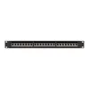 Lanberg PPS7-1024-B 19" 1U 24port Cat.7 FTP árnyékolt fekete patch panel