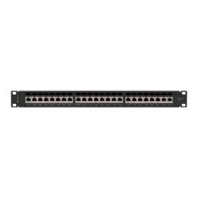   Lanberg PPS7-1024-B 19" 1U 24port Cat.7 FTP árnyékolt fekete patch panel