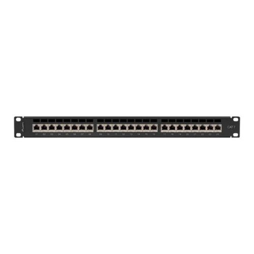 Lanberg PPS7-1024-B 19"/1U 24port Cat7 FTP árnyékolt fekete patch panel