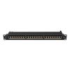 Lanberg PPS7-1024-B 19" 1U 24port Cat.7 FTP árnyékolt fekete patch panel