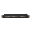 Lanberg PPS7-1024-B 19" 1U 24port Cat.7 FTP árnyékolt fekete patch panel