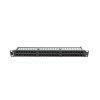 Lanberg PPU5-1048-B 19"/1U 48port Cat5e UTP árnyékolatlan fekete patch panel