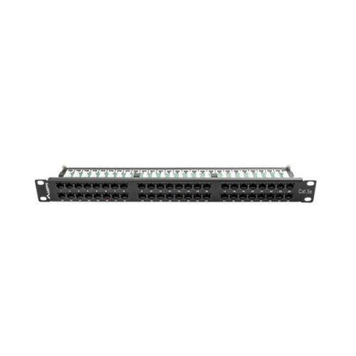 Lanberg PPU5-1048-B 19" 1U 48port Cat.5e UTP árnyékolatlan fekete patch panel