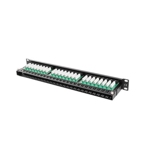 Lanberg PPU5-1048-B 19" 1U 48port Cat.5e UTP árnyékolatlan fekete patch panel