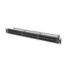 Lanberg PPU6-1048-B 19" 1U 48port Cat.6 UTP árnyékolatlan fekete patch panel