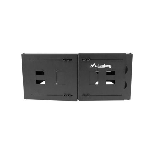 Lanberg FB01-5404-10B 19" 4U SZÉL:497mm MÉLY:400/240mm fekete fali konzol