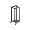 Lanberg OR01-6827-B 19" 27U SZÉL:600mm MÉLY:800mm MAG:1472mm lapraszerelt fekete rack keret