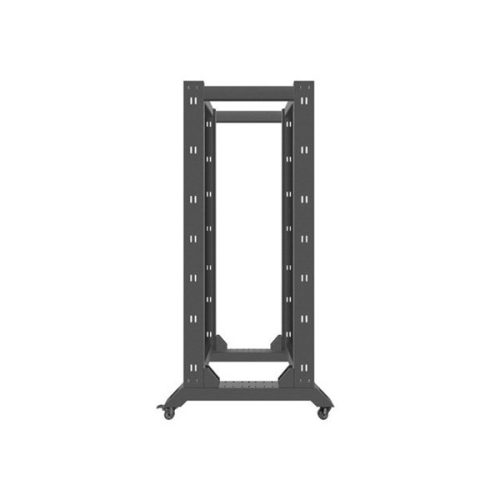 Lanberg OR01-6832-B 19" 32U SZÉL:600mm MÉLY:800mm MAG:1694mm lapraszerelt fekete rack keret