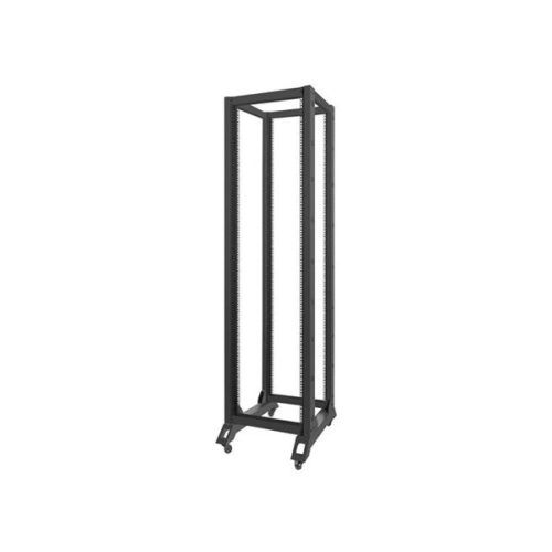 Lanberg OR01-6842-B 19" 42U SZÉL:600mm MÉLY:800mm MAG:2138mm lapraszerelt fekete rack keret