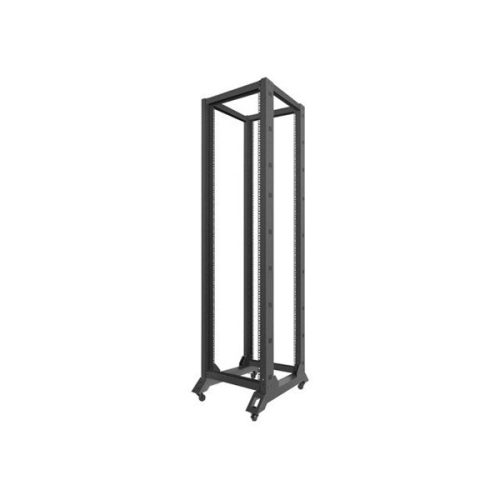 Lanberg OR01-6842-B 19" 42U SZÉL:600mm MÉLY:800mm MAG:2138mm lapraszerelt fekete rack keret