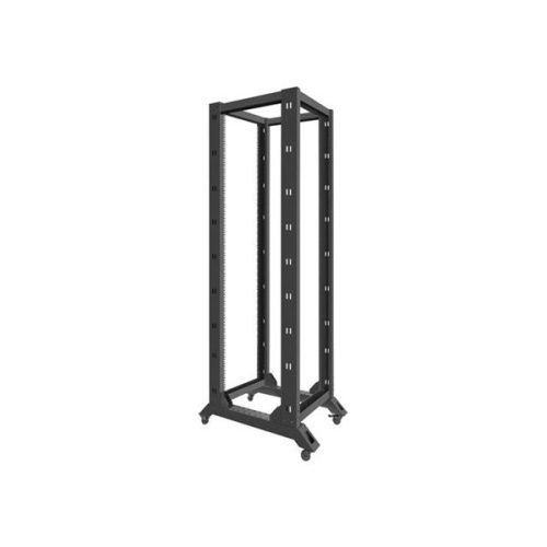 Lanberg OR01-6842-B 19" 42U SZÉL:600mm MÉLY:800mm MAG:2138mm lapraszerelt fekete rack keret
