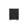 Lanberg FF01-8015-12BL 19" 15U SZÉL:800mm MÉLY:1000mm MAG:905mm lapraszerelt LCD üvegajtós fekete rack szekrény