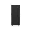 Lanberg FF01-8037-23BL 19" 37U SZÉL:800mm MÉLY:1000mm MAG:1876mm lapraszerelt LCD hálós fémajtós fekete rack szekrény