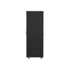 Lanberg FF01-8837-12B 19" 37U SZÉL:800mm MÉLY:800mm MAG:1826mm lapraszerelt üvegajtós fekete rack szekrény