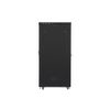 Lanberg FF01-8242-12BL 19" 42U SZÉL:800mm MÉLY:1200mm MAG:2097mm lapraszerelt LCD üvegajtós fekete rack szekrény