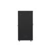Lanberg FF01-8242-12B 19" 42U SZÉL:800mm MÉLY:1200mm MAG:2047mm lapraszerelt üvegajtós fekete rack szekrény