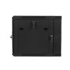 Lanberg WF02-6609-10B 19" 9U SZÉL:600mm MÉLY:600mm MAG:507mm lapraszerelt üvegajtós fekete kétrészes fali rack szekrény