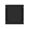 Lanberg WF01-6412-10B 19" 12U SZÉL:600mm MÉLY:450mm MAG:640mm lapraszerelt üvegajtós fekete fali rack szekrény