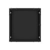 Lanberg WF01-6412-00B 19" 12U SZÉL:600mm MÉLY:450mm MAG:645mm lapraszerelt fémajtós fekete fali rack szekrény