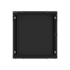 Lanberg WF01-6612-10B 19" 12U SZÉL:600mm MÉLY:600mm MAG:640mm lapraszerelt üvegajtós fekete fali rack szekrény
