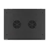 Lanberg WF01-6415-10B 19" 15U SZÉL:600mm MÉLY:450mm MAG:774mm lapraszerelt üvegajtós fekete fali rack szekrény