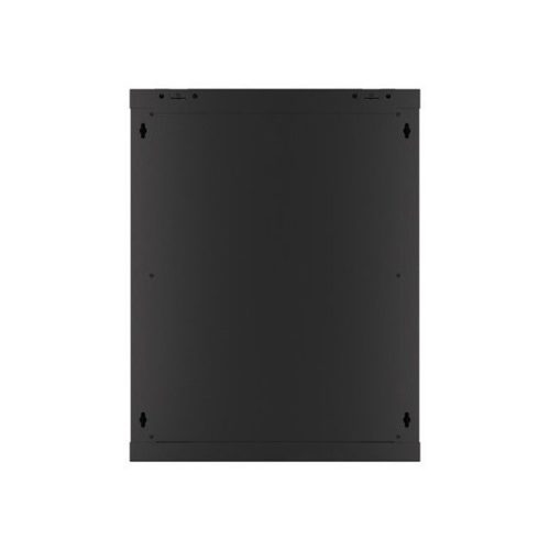Lanberg WF01-6615-10B 19" 15U SZÉL:600mm MÉLY:600mm MAG:774mm lapraszerelt üvegajtós fekete fali rack szekrény