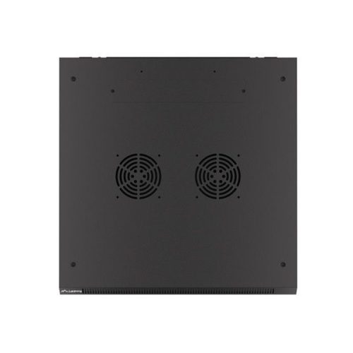 Lanberg WF01-6618-10B 19" 18U SZÉL:600mm MÉLY:600mm MAG:907mm lapraszerelt üvegajtós fekete fali rack szekrény