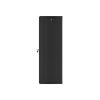 Lanberg WF01-6427-10B 19" 27U SZÉL:600mm MÉLY:450mm MAG:1307mm lapraszerelt üvegajtós fekete fali rack szekrény