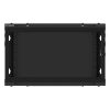 Lanberg WF01-6406-00B 19" 6U SZÉL:600mm MÉLY:450mm MAG:600mm lapraszerelt fémajtós fekete fali rack szekrény