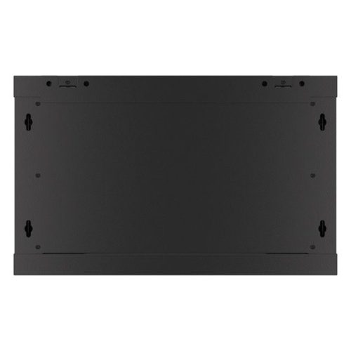 Lanberg WF01-6606-00B 19" 6U SZÉL:600mm MÉLY:600mm MAG:379mm lapraszerelt fémajtós fekete fali rack szekrény