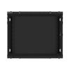 Lanberg WF01-6409-10B 19" 9U SZÉL:600mm MÉLY:450mm MAG:512mm lapraszerelt üvegajtós fekete fali rack szekrény