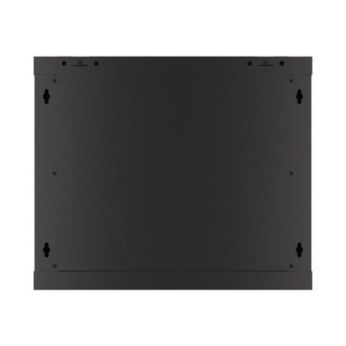 Lanberg WF01-6409-10B 19" 9U SZÉL:600mm MÉLY:450mm MAG:512mm lapraszerelt üvegajtós fekete fali rack szekrény