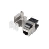 Lanberg KSF5-1000 Cat5e FTP 180°-os betűzős árnyékolt RJ45 Keystone jack