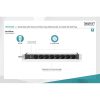 DIGITUS DN-95428 1U rack alu 8 schuko dugaljas C20-as tápcsatlakozós hálózati elosztó