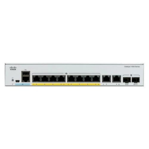 Cisco Catalyst C1000-8T-2G-L 8x GbE LAN 2x SFP/RJ45 Combo port L2 menedzselhető switch