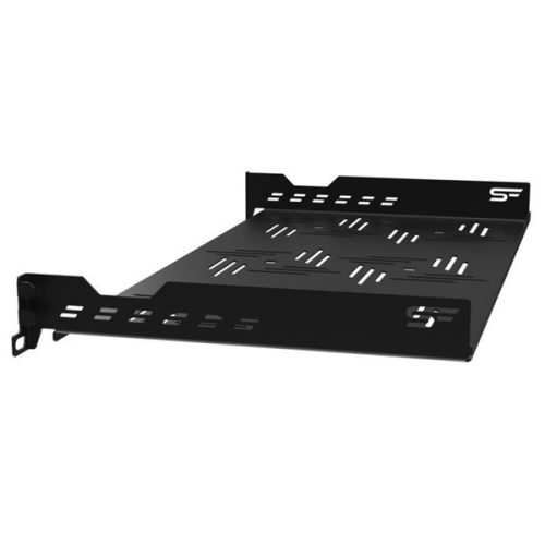 Stalflex B-RSF19-1U-250B 19" 1U 250mm mély 2 ponton rögzíthető fekete fix tálca