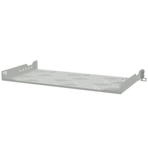 Stalflex B-RSF19-1U-250G 19" 1U 250mm mély 2 ponton rögzíthető szürke fix tálca