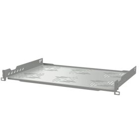   Stalflex B-RSF19-1U-300G 19" 1U 300mm mély 2 ponton rögzíthető szürke fix tálca