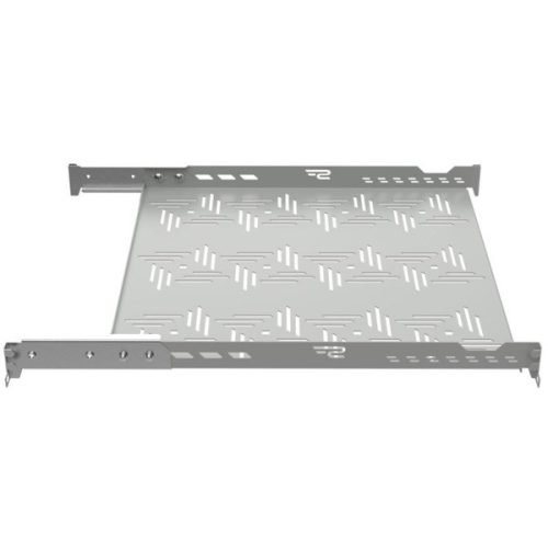 Stalflex B-RSA19-1U-450G 19" 1U 450mm mély 4 ponton rögzíthető szürke fix tálca