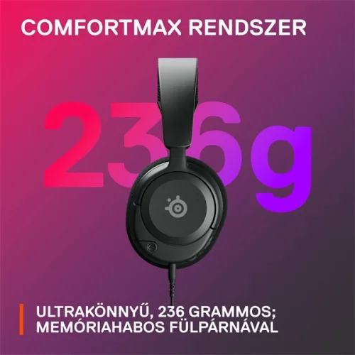 Steelseries Arctis Nova 1 fekete gamer headset
