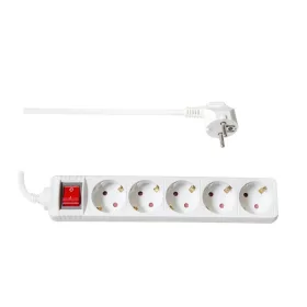   TOO PSW-530S 5 aljzat 3 méter 3x1.5mm2 fehér kapcsolós elosztó