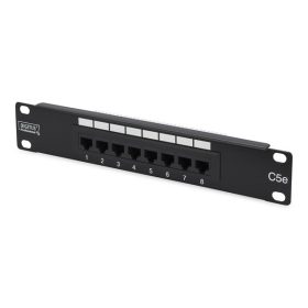   DIGITUS 10" 1U 8portos Cat.5e árnyékolatlan patch panel